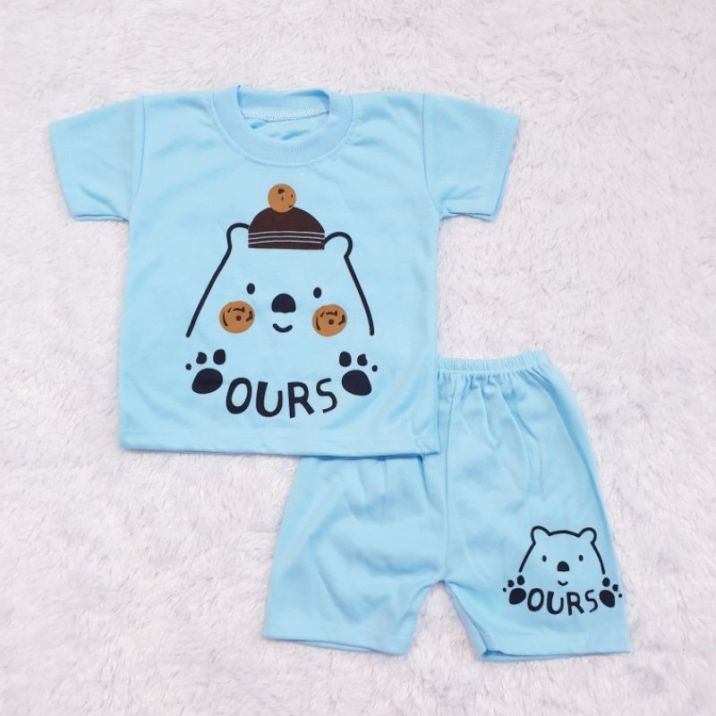 Setelan anak 0 - 12 Bulan Setelan OURS Baju Baby Gracia