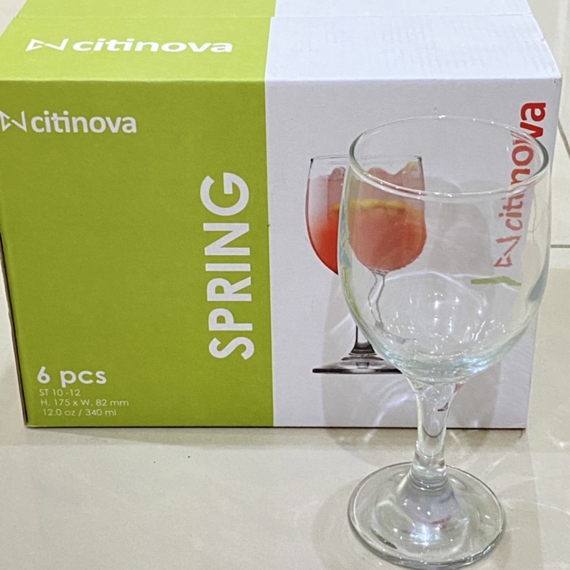 Satu Set Gelas Juice Kaca Spring Citinova isi 6