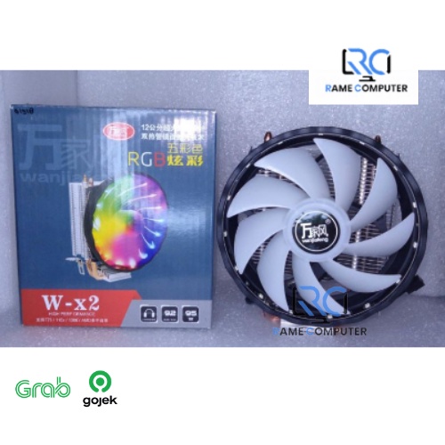 CPU Cooler LED RGB Fan For Intel LGA W-X2 WANJIAFENG