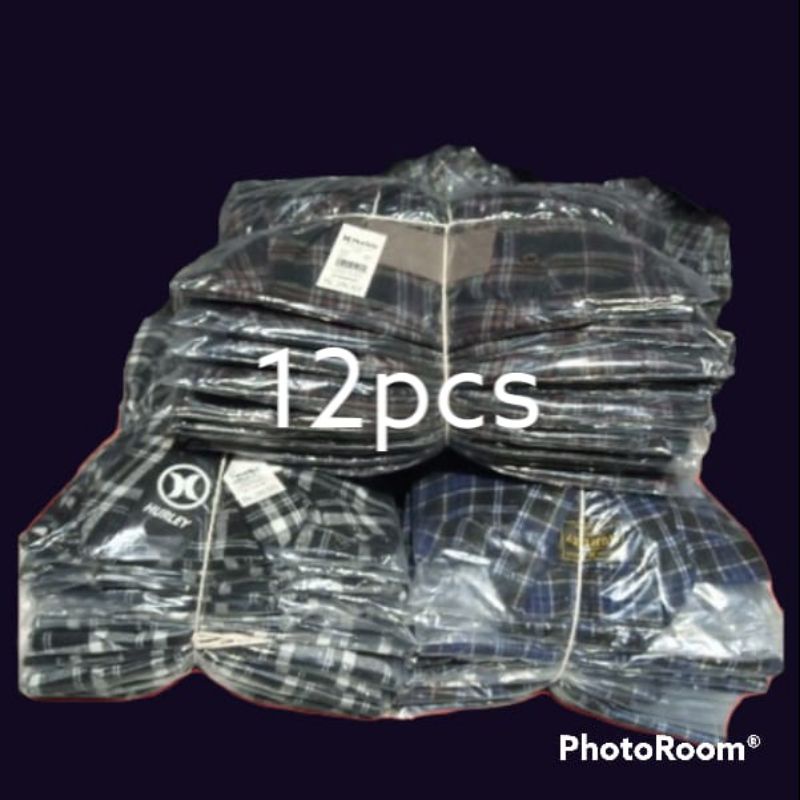 PAKET USAHA 1LUSIN KEMEJA FLANEL LENGAN PANJANG PRIA WANITA