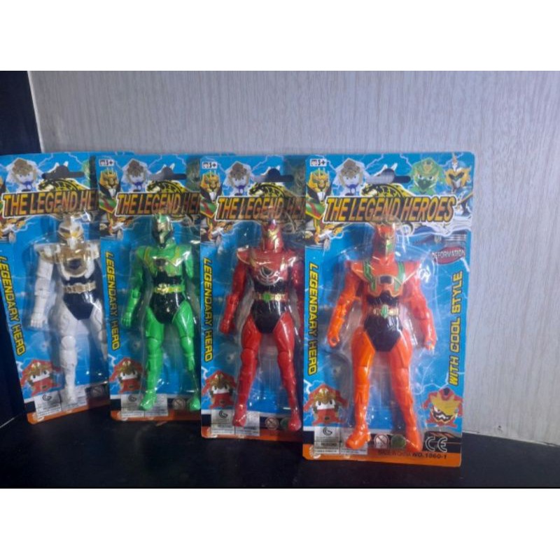 Mainan anak legend heroes figure legend hero + charger