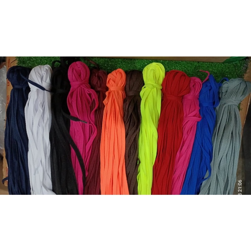 cod 20 pasang tali sepatu gepeng murah/tali sepatu sneakers pria dan wanita/tali sepatu bola/tali sepatu futsal/tali sepatu boots/tali color/tali swuiter/tali sepatu gepeng 1kd/tali sepatu gepeng warna warni/tali gepeng murah 20 pasang cod