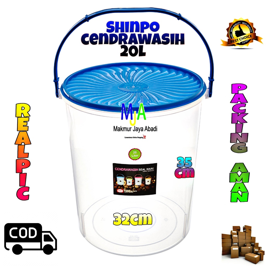 ( BISA COD ) PROMO Shinpo SIP-608H / SIP-614H / SIP-621H Cendrawasih Series / Toples Plastik Polos / Tempat Cemilan / Food Storage / Wadah Makanan