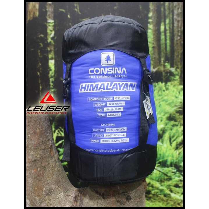 Jual Sleeping Bag Consina Himalayan Duck Down Model Mummy Shopee