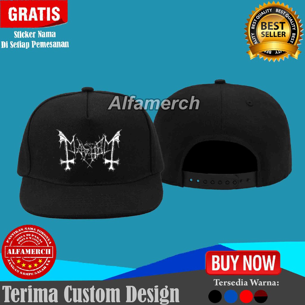 Topi Snapback MAYHEM Distro Murah Keren Pria Wanita