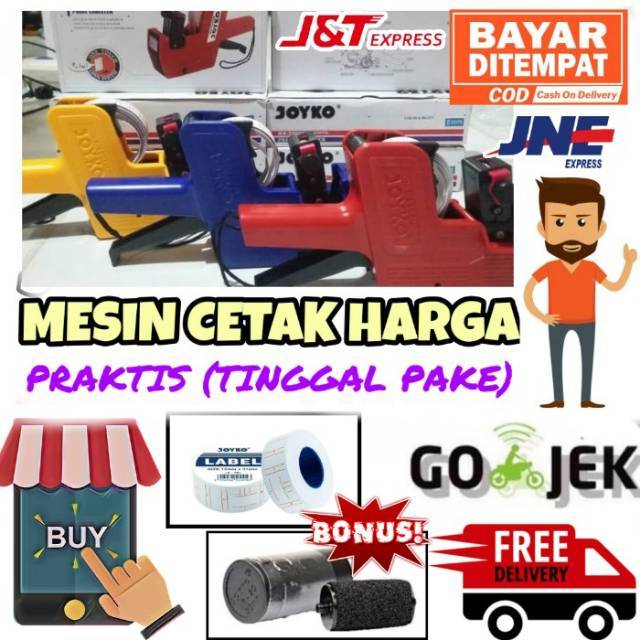 

BISA COD MESIN CETAK HARGA Price Labeller Joyko 8 Digit PAKET KOMPLIT SUDAH TERMASUK TINTA & KERTAS