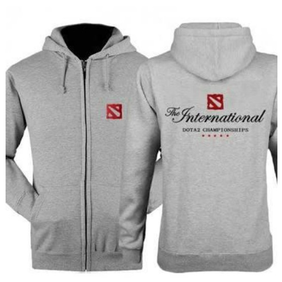 Jaket Dota 2 International Big Size/ S M L XL 2XL 3XL 4XL 5XL/ Casual Cowok Cewek Fleece Premium