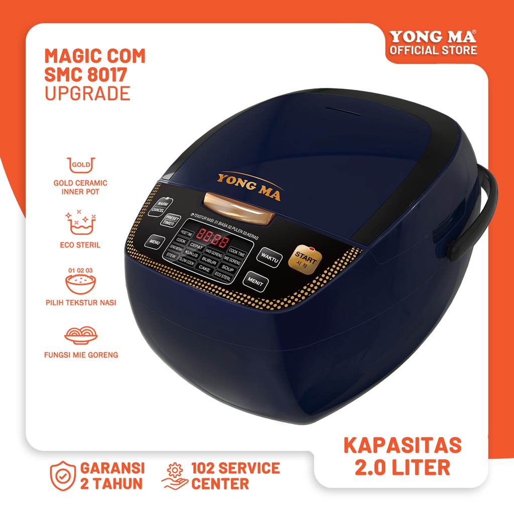 Jual Yong Ma Digital Rice Cooker 2 Liter Magic Com / SMC8017