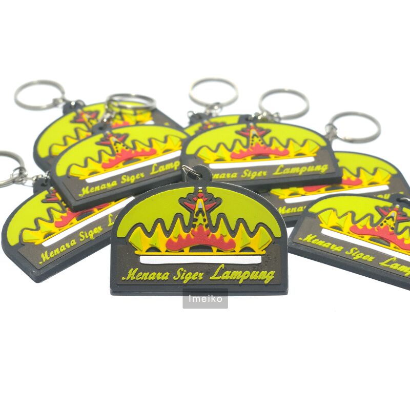 Gantungan Kunci Menara Siger Lampung | Gantungan Kunci | Kerajinan Bahan Karet
