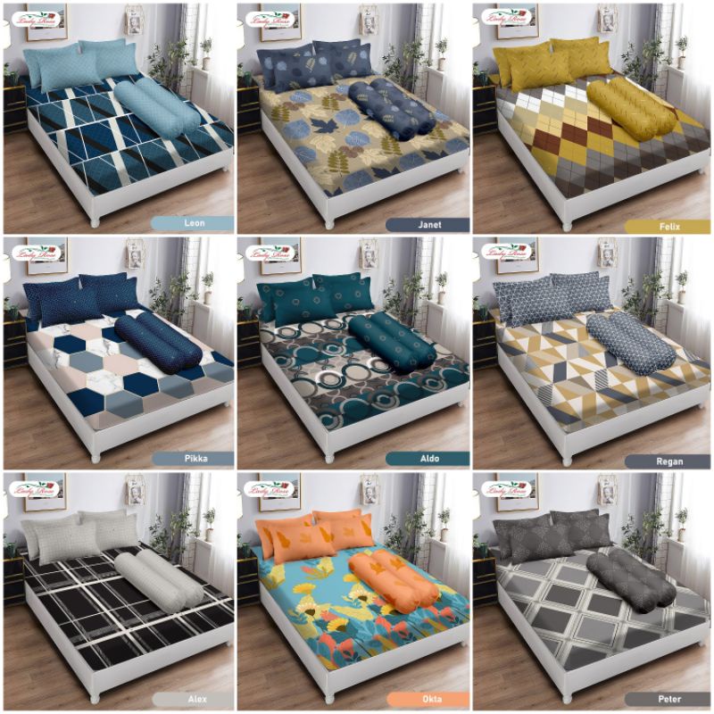 SPREI LADY ROSE B2 180X200 / KING Lady Rose 3D Flat / Seprai Lady Rose King 180x200 Terlaris (Terbar