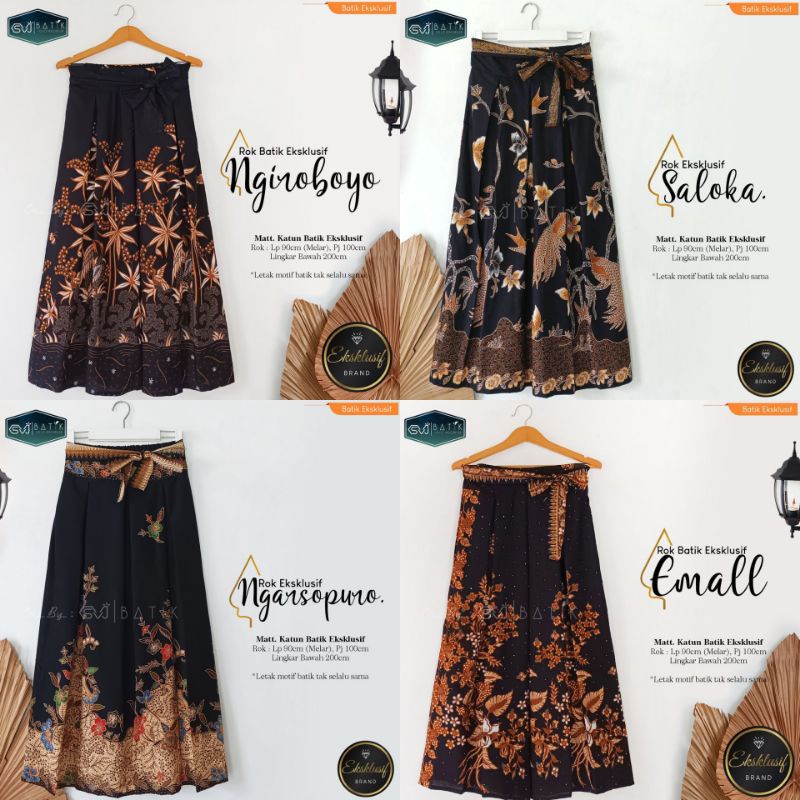 ROK BATIK HALUS SALOKA EXCLUSIVE / ROK BATIK PAYUNG PANJANG