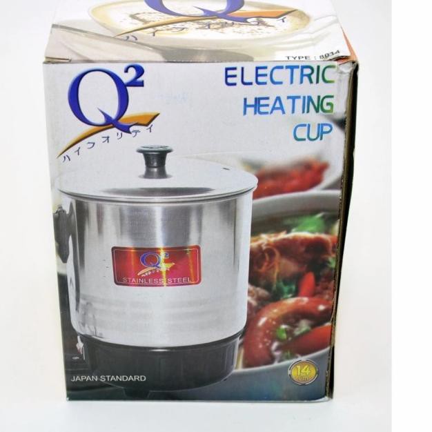 ℮ teko listrik stainless low watt Mug Pemanas air Elektrik 1 Liter Murah - 12 CM ✶