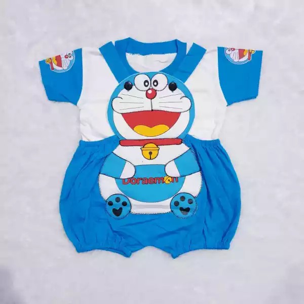 Baju Kodok Karakter Doraemon/ Setelan Anak Katun / Setelan Anak Cowok / Baby Alicia