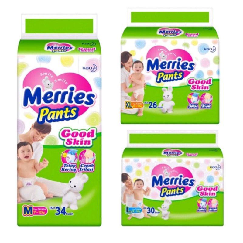 Merries Pants | Jual Pampers Murah | Pampers Merries M | L | XL
