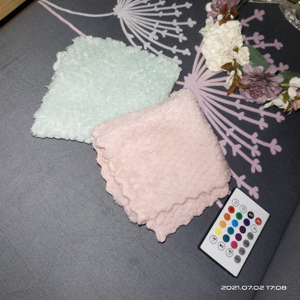 Kain Lap Piring / Lap Meja / Lap Tangan Anti Minyak Bahan Coral Velvet