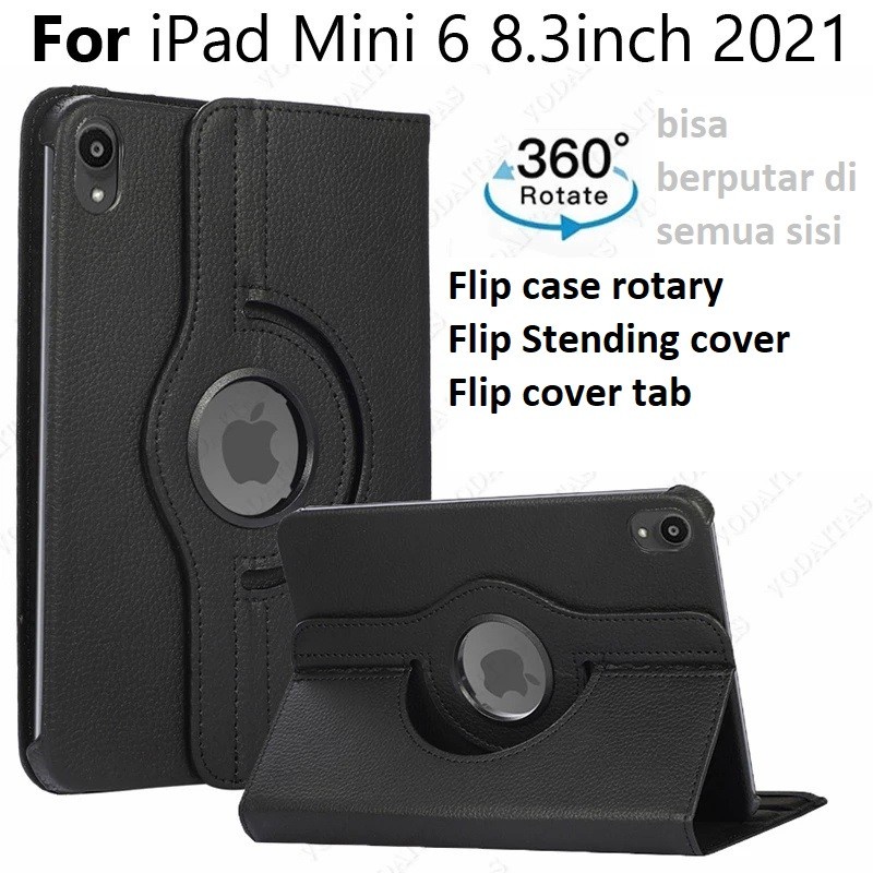 FLIP COVER SARUNG IPAD MINI 1 2 3 4 5 6 - CASING ROTARY CASE IPAD MINI 1 2 3 4 5 6 / CERAMIC 21D IPAD MINI 1 2 3 4 5 6  WHITE_CELL