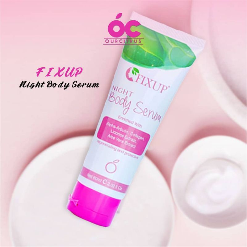 Night whitening body serum fixup
