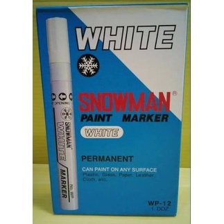 

TULIS-ALAT- SPIDOL PAINT MARKER SNOWMAN/SPIDOL PAINT PERMANEN/SPIDOL PUTIH SILVER -ALAT-TULIS.