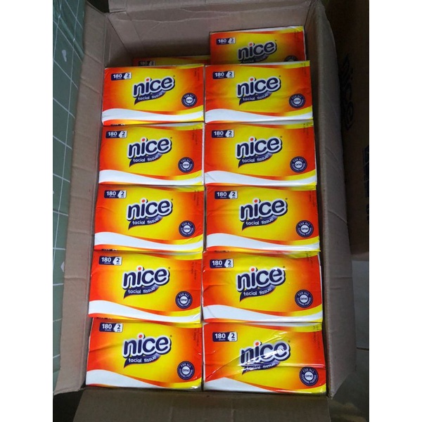 1karton tisu nice 180shet 2ply