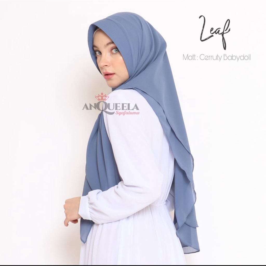 Khimar Leaf Cerutty Anqueela Syafaluma Hijab