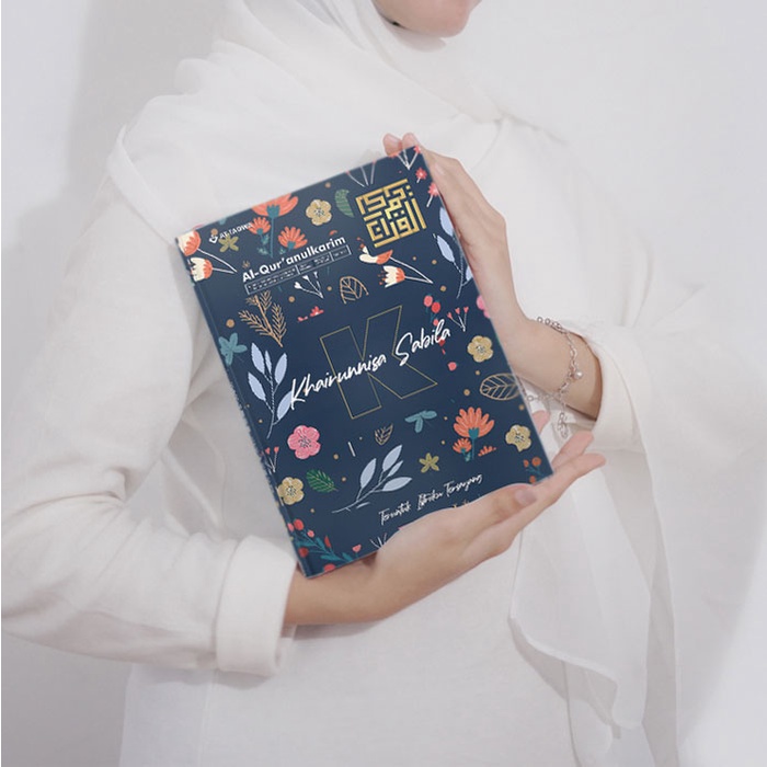 Qur'an Custom Floral A5 | At-Taqwa | Gratis Tulis Nama