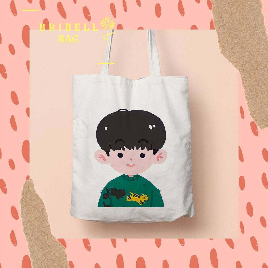 Tote Bag Kanvas Bergambar Smile Little Boy