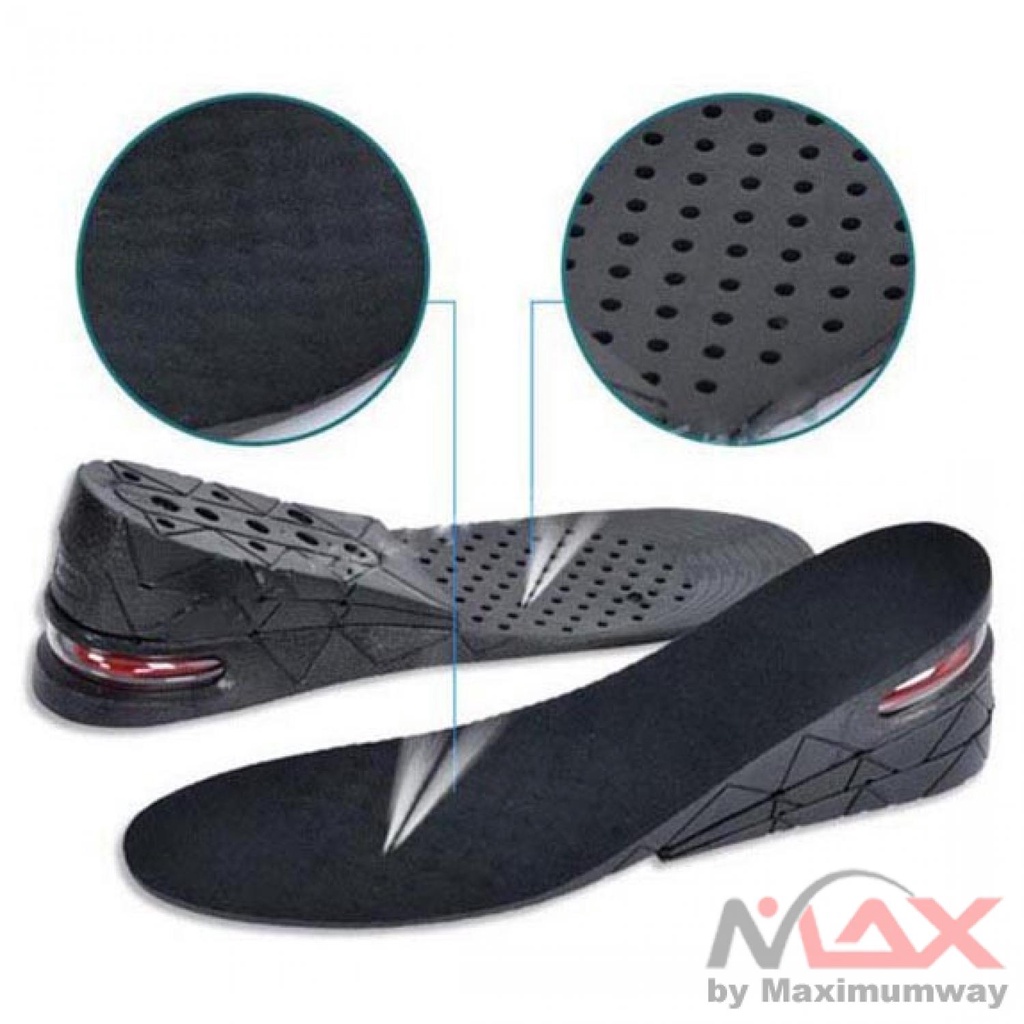 Sol dalam Sepatu PENINGGI BADAN Alat tambah tinggi badan bertambah instant tetap nyaman dengan Sistem Aliran Udara Invisible Height Increase Insole Cushion Height Lift Adjustable Cut Shoe Heel Insert Taller Support Absorbant Foot Pad