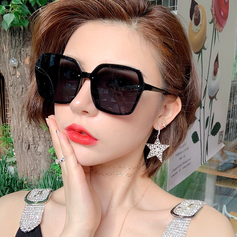 M nail square large frame Korean trend 2020 new temperament wild men and women sunglasses