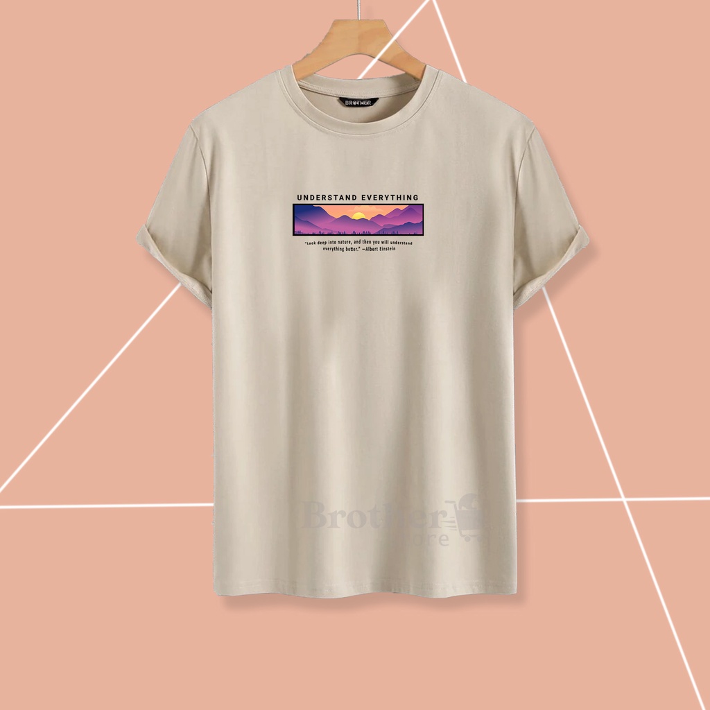 BROTHER STORE - Kaos Distro Pria - KAOS COWOK CEWEK - Kaos Kata Kata - Articel NATURE Premium