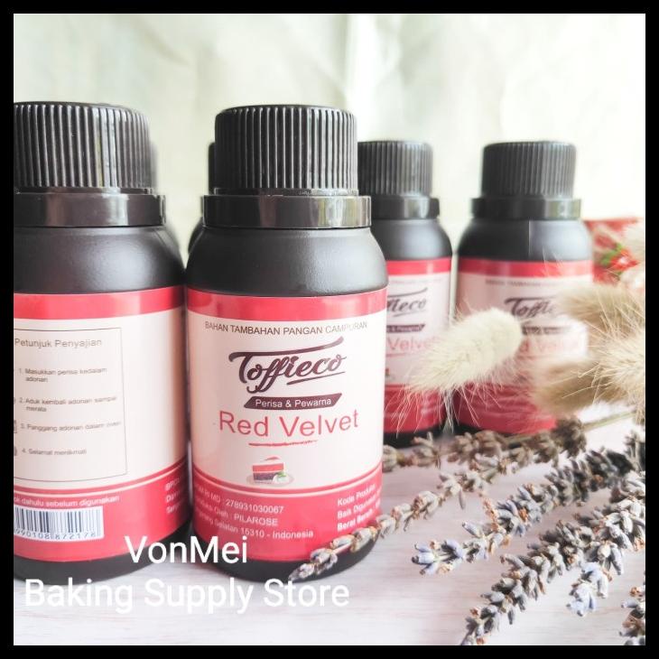 

[READY STOCK] TOFFIECO RED VELVET PASTE PERISA PASTA RED VELVET MERAH 100 GR WANGI
