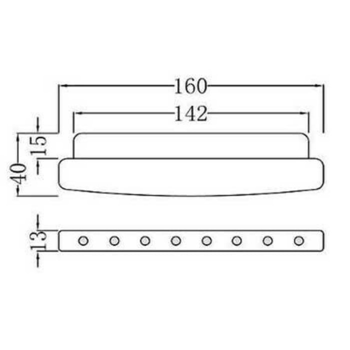 Lampu LED DRL 8 titik universal super bright isi 2pc