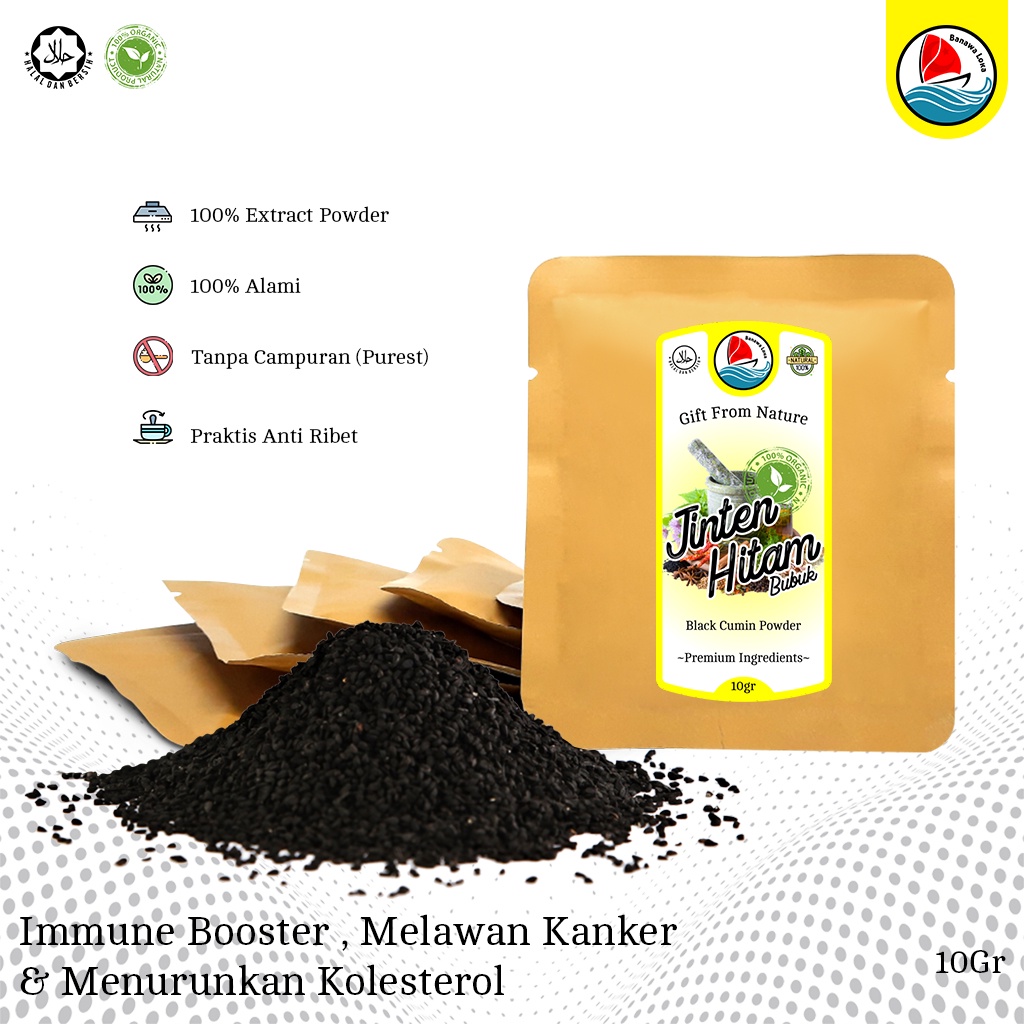 

BANAWA LOKA Habbatussauda 10g Jinten Hitam Bubuk Black Cumin Powder 100% Murni