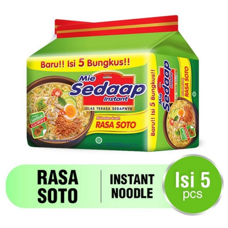 

Mie Sedaap Soto bag isi 5 pcs