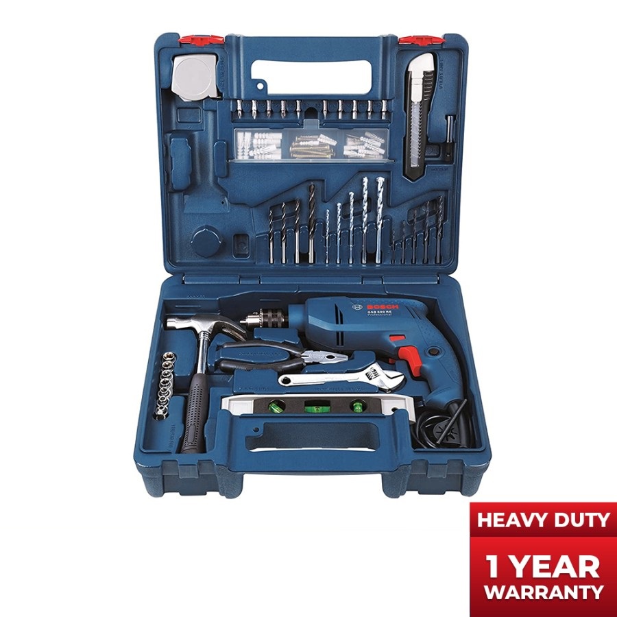 BOSCH GSB 500 RE Bor Tembok Complete Set