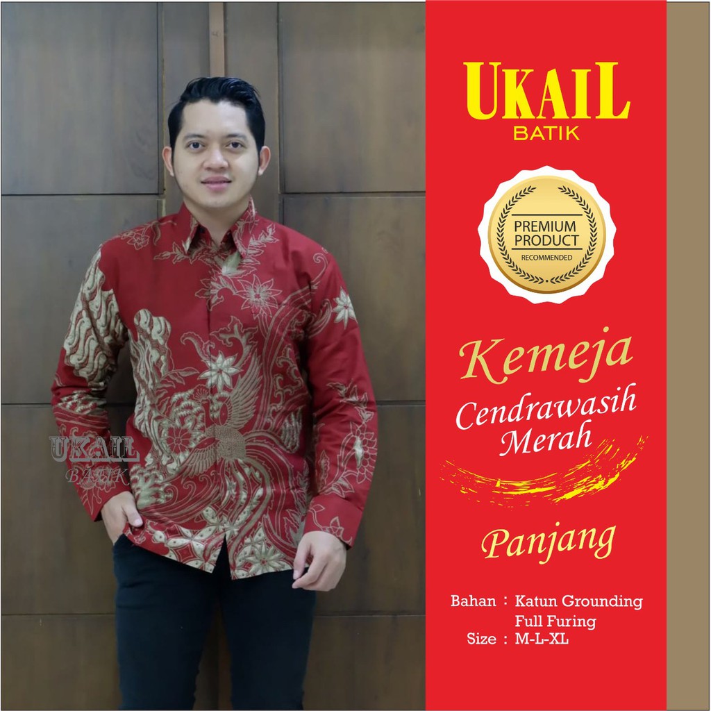 CENDRAWASIH MERAH UKAIL KEMEJA BATIK SOLO PRIA LENGAN PANJANG LAPIS FURING ATASAN BATIK PREMIUM MODERN KATUN HALUS JEJAKA MERAH PEKSI SELING PARANG WENING PEKSI AJISAKA SELING KUNING PEKSI SELING BIRU BROTOJOYO WAHYU LAWASAN PRASTOWO PEKSI YUDHA PEKSI