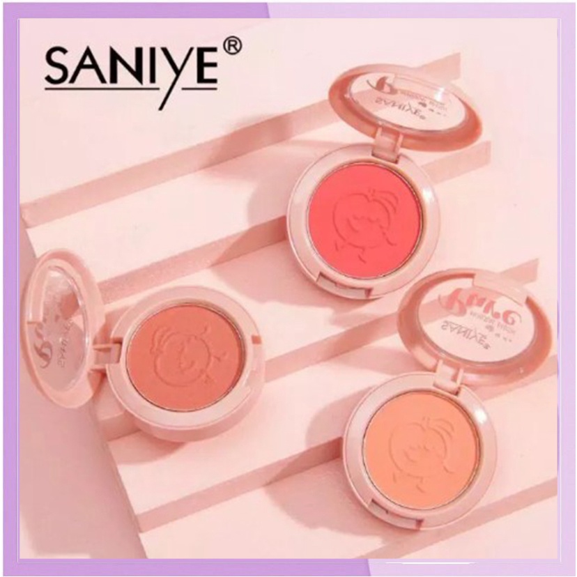 SANIYE Blush On Original Blusher Cheek Blushed Matte Pressed Powder Membuat Pipi Terlihat Lebih Fresh  SA010