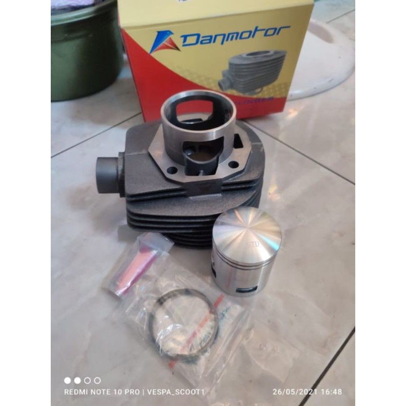 cylinder blok lubang 5 vespa kualitas bagus