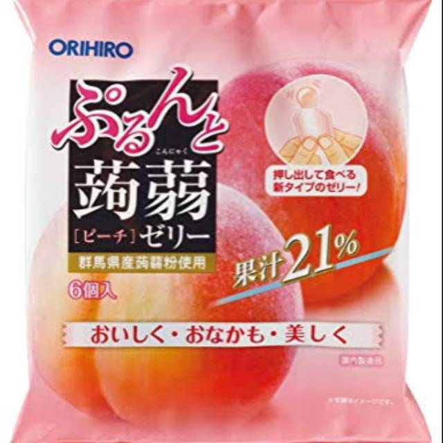 

Orihiro Konyaku Jelly Pouch : Peach 120 gram