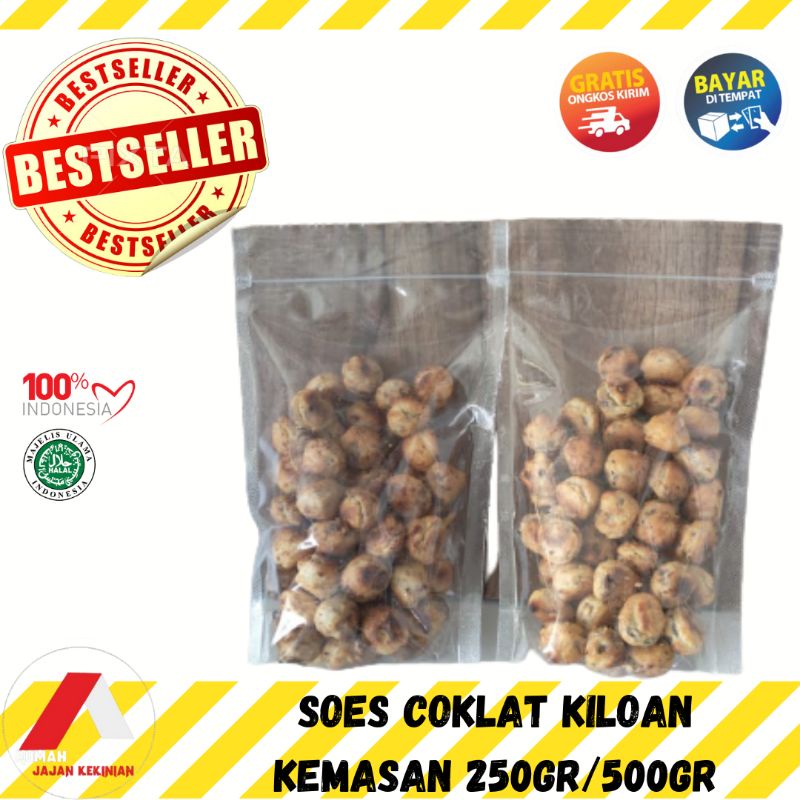 

SOES COKELAT KILOAN / KUE SUS KERING ISI COKLAT / SOES GG / SNACK KUE LEBARAN