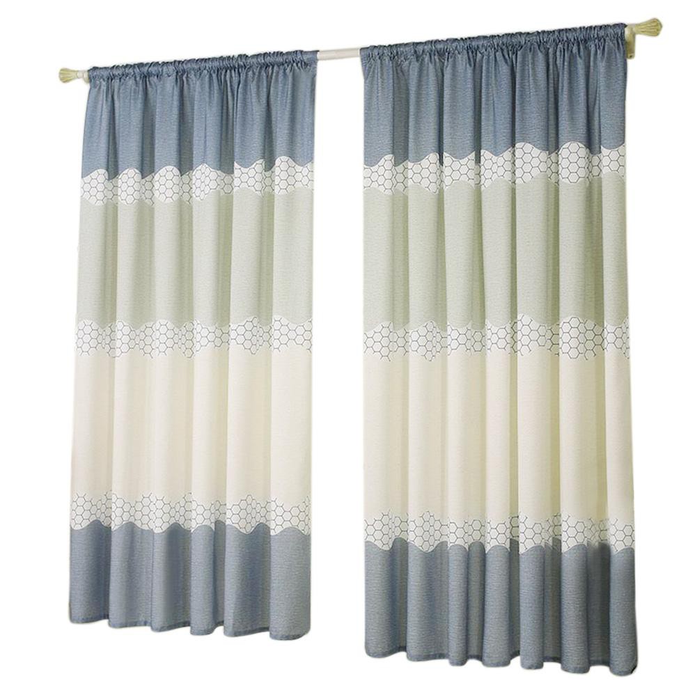2pcs Simple Sheer Voile Drapes For Living Room Bedroom Windows