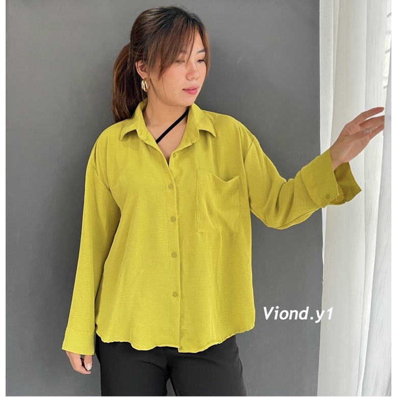 kemeja oversize/kemeja wanita/atasan wanita/baju korea 110