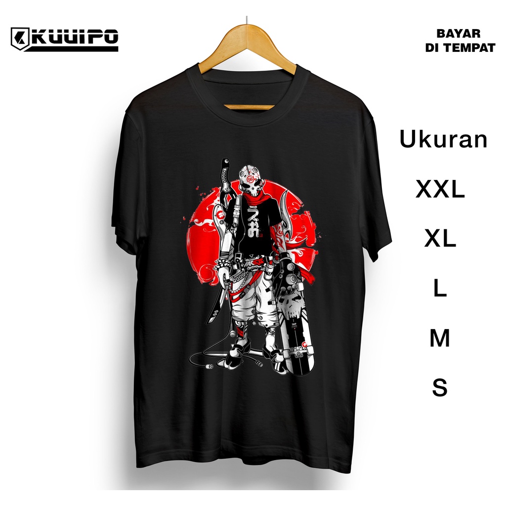 Baju kaos Distro skateboard tengkorak FTD
