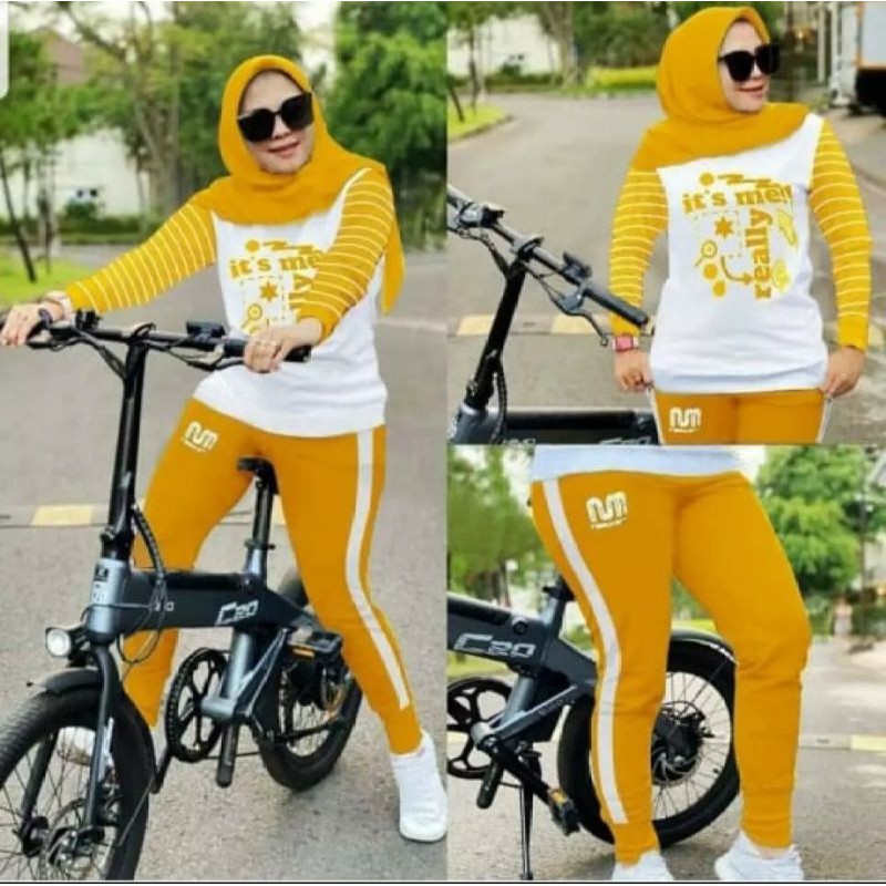 Set Really Jumbo/Setelan Jumbo Olahraga/Set Gowes Babyterry/Setelan Babyterry Terkini