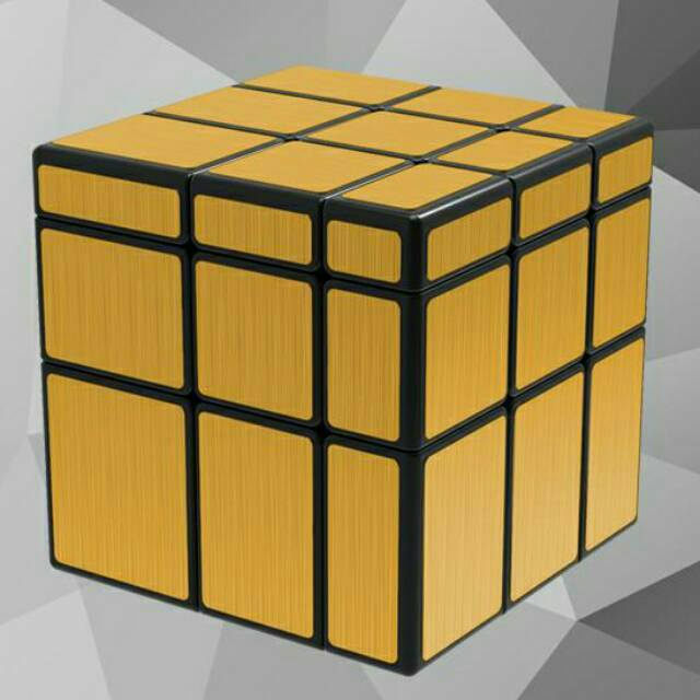 Rubik 3x3 Mirror Yongjun Yingmian Mirror Gold ORIGINAL