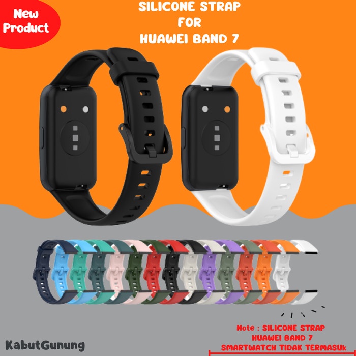 Strap Silicone Tali Smartwatch Rubber for Huawei Band 7