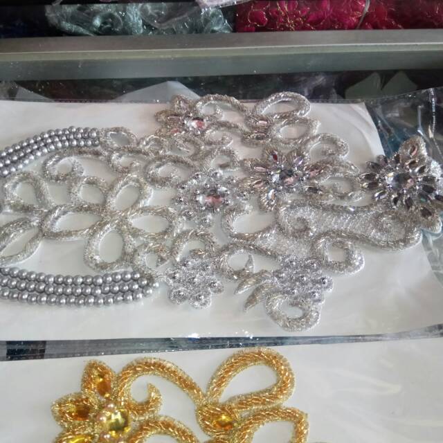 headpiece bordir pengantin