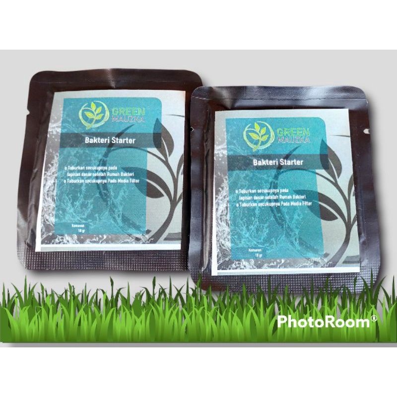 BAKTERI STARTER GREEN MAUZKA kemasan 18gr penjernih air akuarium Aquascape