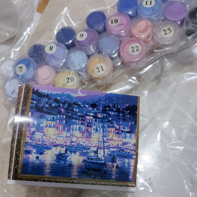 

paint with number ukuran besar 35x40cm