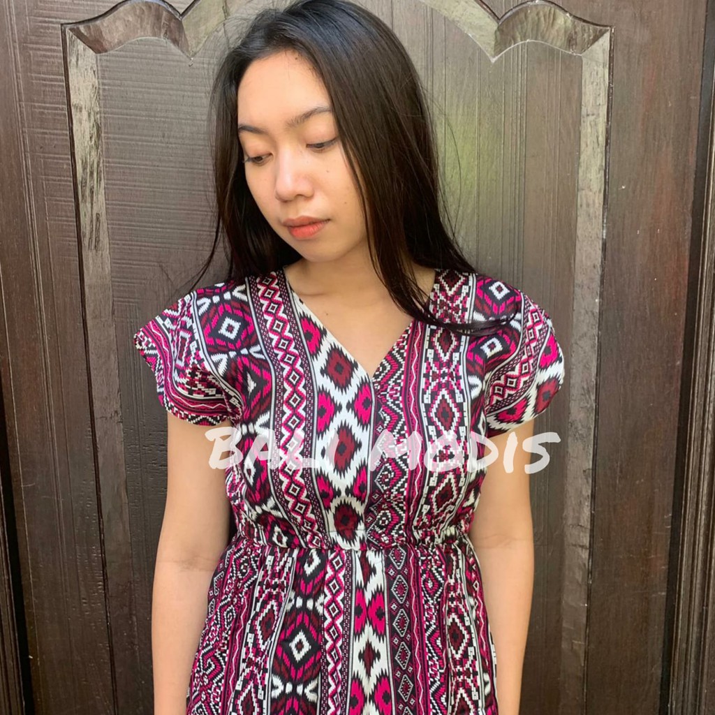 DASTER MANOHARA PENDEK MOTIF BATIK DRESS BALI