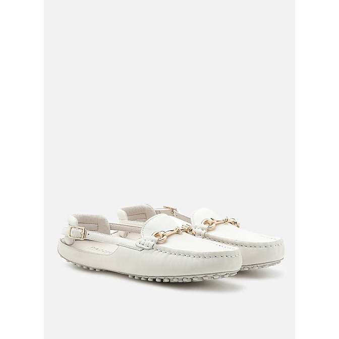 Pazzion Metal Buckle Sling Back Loafers - Jastip Singapore Termurah